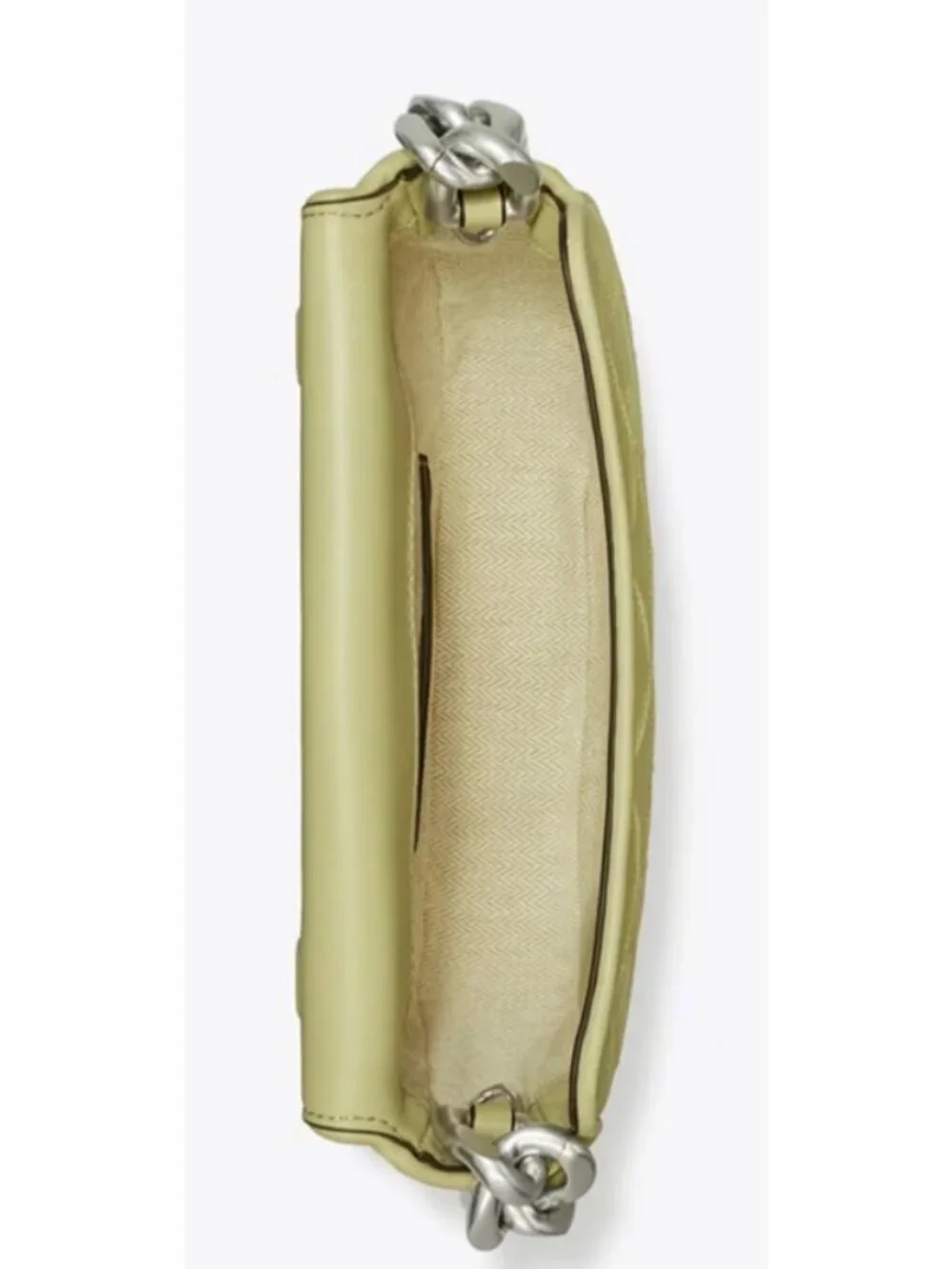 AUTH Tory Burch Olive Fleming Crescent Shoulder Bag- NEW WITH TAGS
